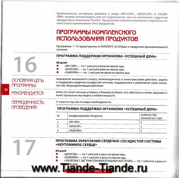 БАДы Tiande