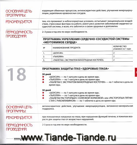 БАДы Tiande